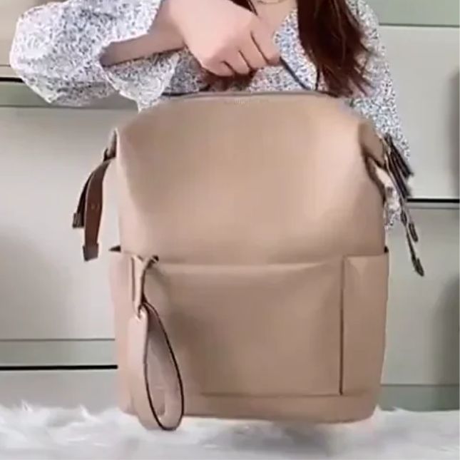Sac a langer bebe cuir durable