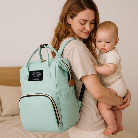 sac a langer bebe vert doux